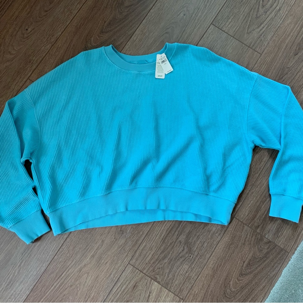 Aerie Cropped Oversize Sweatshirt